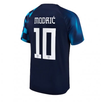Kroatien Luka Modric #10 Bortatröja VM 2022 Kortärmad